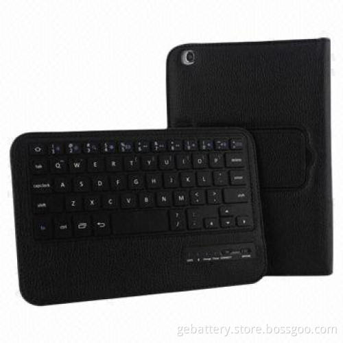 Embossed leather keyboard split for iPad 5